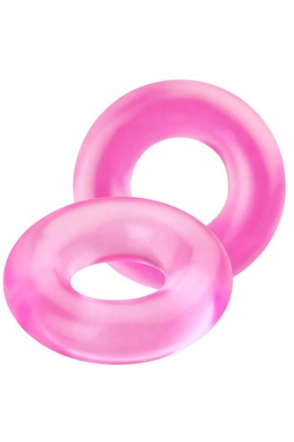 Pierścień erekcyjny na penisa elastyczny różowy - image 2